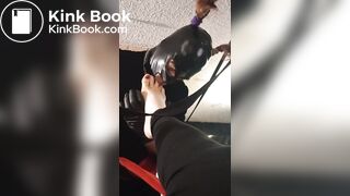 slave cleans up her shitty toes. and loves it.