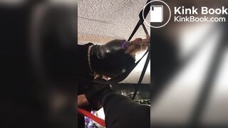 slave cleans up her shitty toes. and loves it.