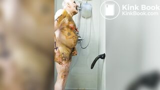 enema slave Gerard undergoes an enema treatment