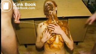 Scat_Face 0 | 3 men for dirty scat whore