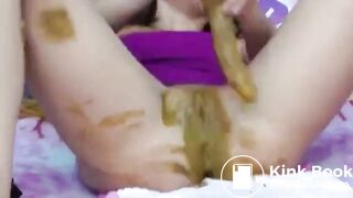 Webcam anal shitty masturbation