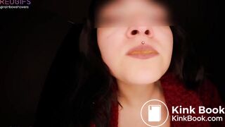 Toilet whore chewing on some shit