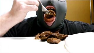 swallowing shit with a fork