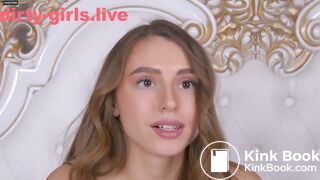 Russian top model playing with shit and lick it