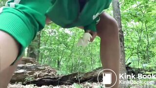 Dropping Her Log In The Woods