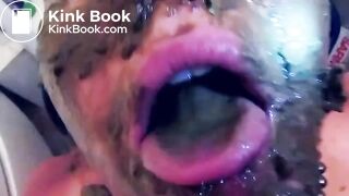 Eating his shit