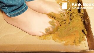 very sticky glue of scat pantyhose small asian 3