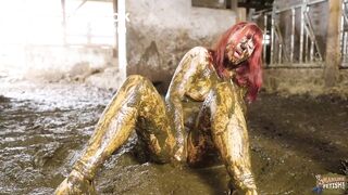 Ankle deep in cowshit