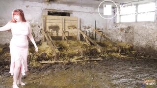 Ankle deep in cowshit