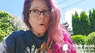 Nerdy Faery - Poop and Pee Fountain in the garden