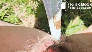 Nerdy Faery - Poop and Pee Fountain in the garden