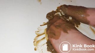 disgusting asian in sexy pantyhose shit 2