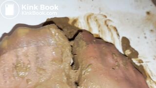 disgusting asian in sexy pantyhose shit 2