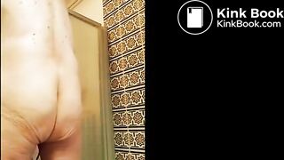 nude showering and shitting on my body