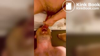 Asian shit hole eating