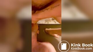 Asian shit hole eating
