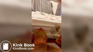 Asian shit hole eating