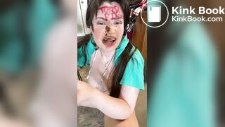 Nasty scat eating piggy