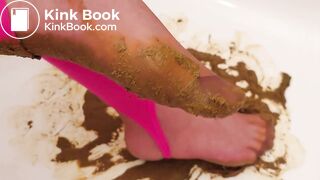 Very Sexy Asian Nylon Feet Full of Fido Shit