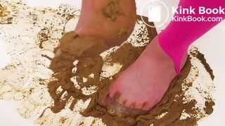 Very Sexy Asian Nylon Feet Full of Fido Shit