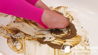 ultra sexy nyloned asian play brown shit tonight