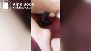 stuffing cunt with shit in a condom