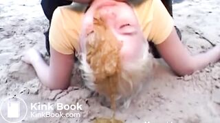 Scat_Face 6 | Outdoor shit face for teen