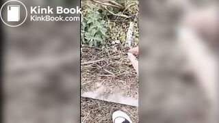 SCAT WHORE EATS DOGSHIT IN PUBLIC