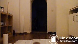 German fag‘s first time playing with shit