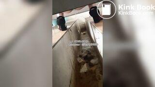 Beautiful girl poops in the toilet 20