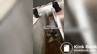 Beautiful girl poops in the toilet 20