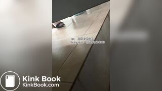 Beautiful girl poops in the toilet 20