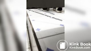 Beautiful girl poops in the toilet