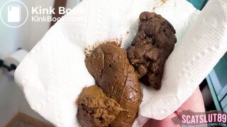 Fat Trans BBW Takes Shit w/ Beautiful Consistency