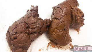 Fat Trans BBW Takes Shit w/ Beautiful Consistency