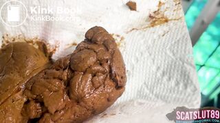 Fat Trans BBW Takes Shit w/ Beautiful Consistency