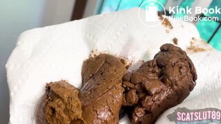 Fat Trans BBW Takes Shit w/ Beautiful Consistency