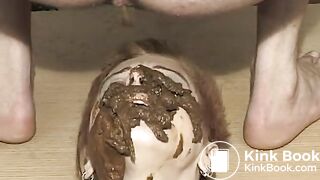 Scat_Face 5 | 3 men make shit face for bitch