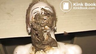 Scat_Face 5 | 3 men make shit face for bitch