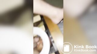 Asian shit hole eating