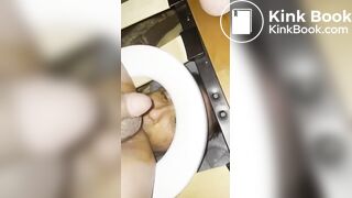 Asian shit hole eating