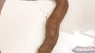 Super Long Shit from Trans BBW