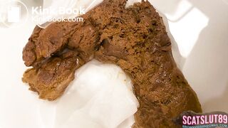 Close-Up Shit from My Loose Asshole