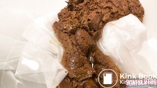 Close-Up Shit from My Loose Asshole