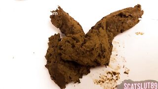 Close-Up Shit from My Loose Asshole