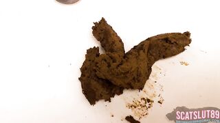 Close-Up Shit from My Loose Asshole