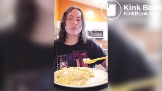 Eating w/mouth open then shitting