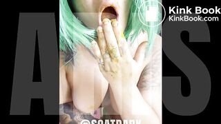 Spitting poop @scatdark