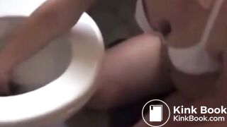 SCAT SLUTS EAT SHIT FROM TOILETS COMPILATION
