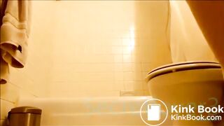 Scat mess in the bathroom